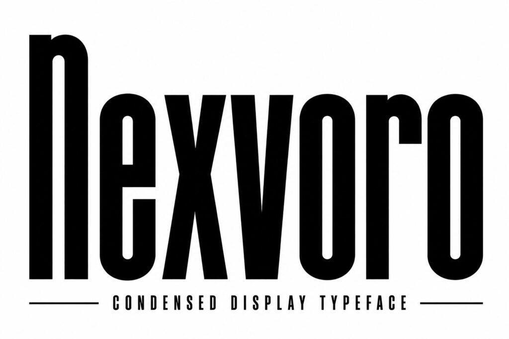 Nexvoro Font by Colourful, preview of the typeface