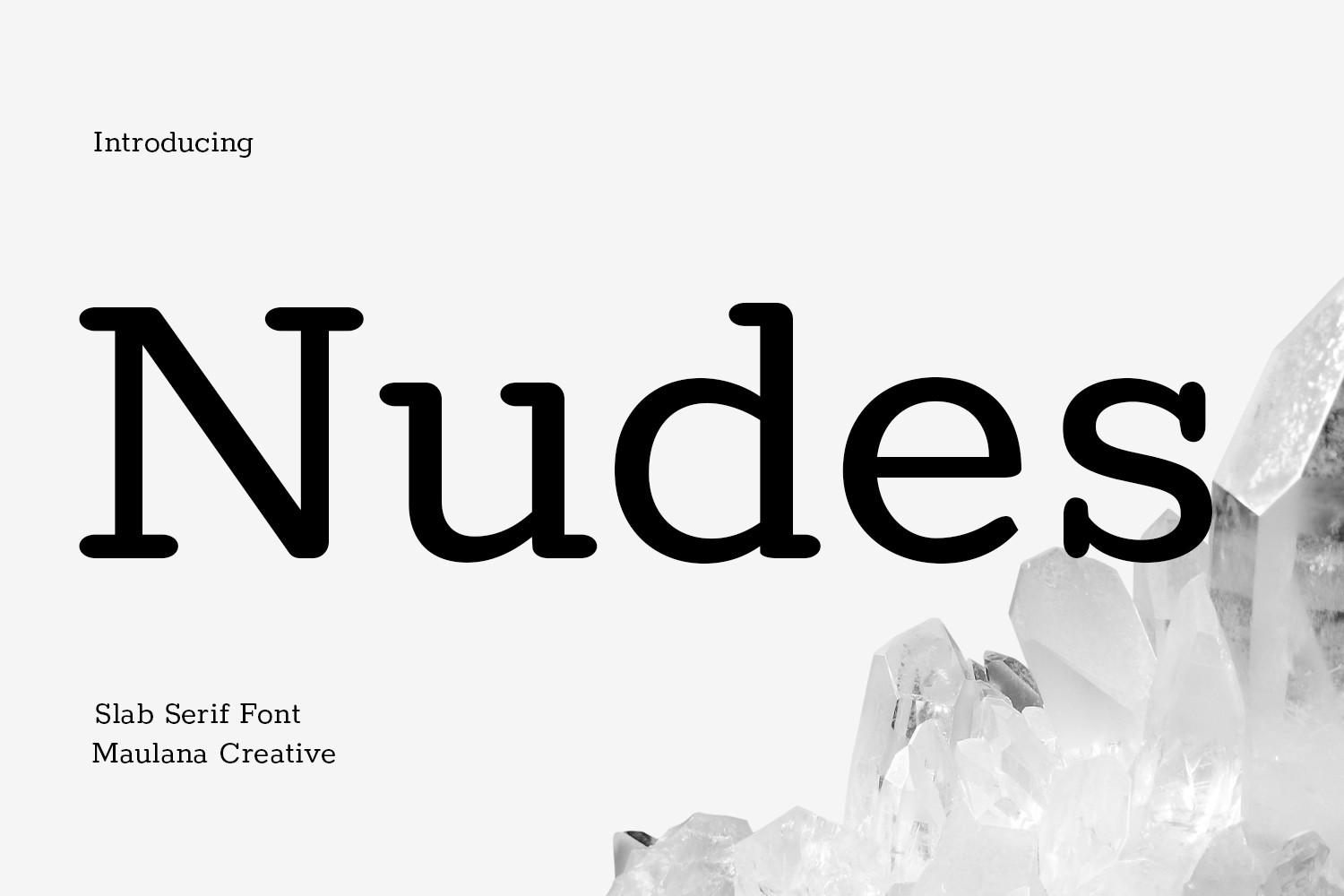 Nudes Slab Serif Font typewriter style preview