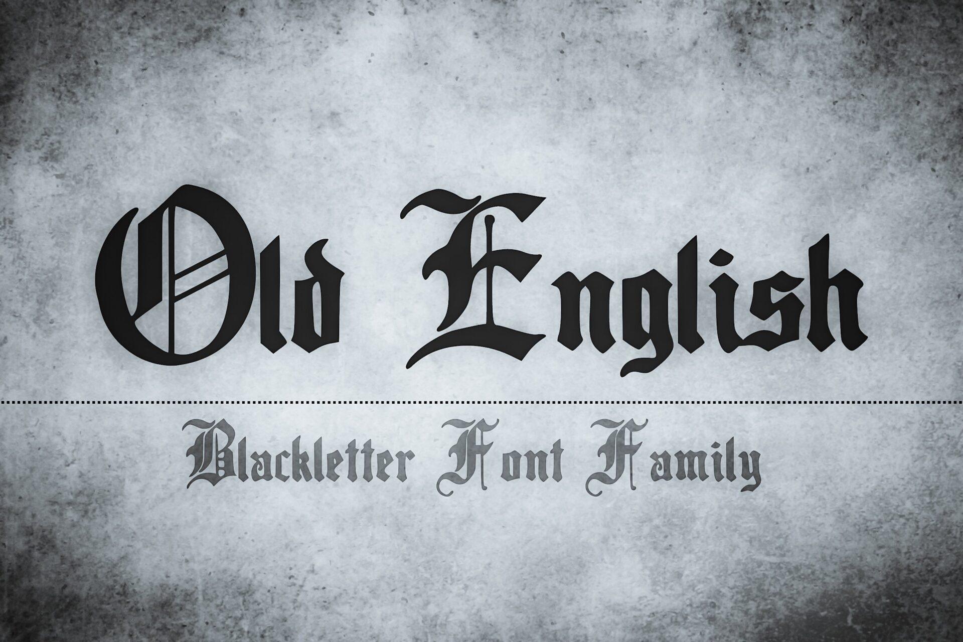 Old English Font by The Tenacious Type Studio, gothic font preview
