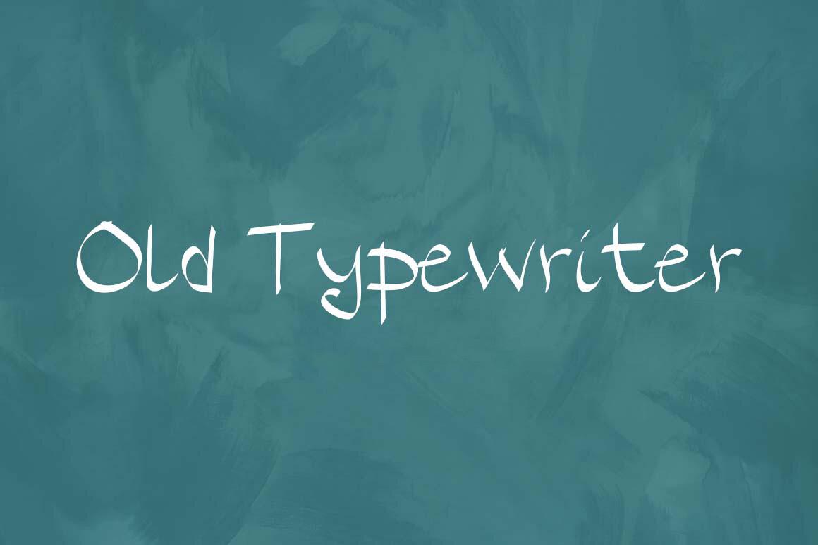 Old Typewriter Font by mristudio, typewriter font preview
