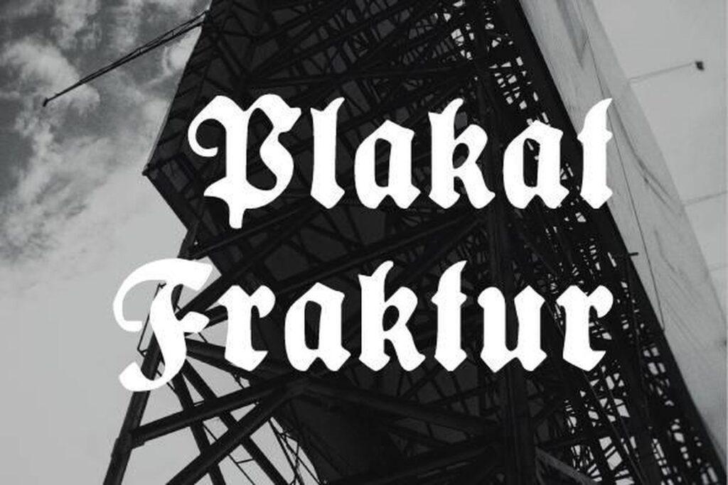 Plakat Fraktur Font by Freebies, gothic font preview