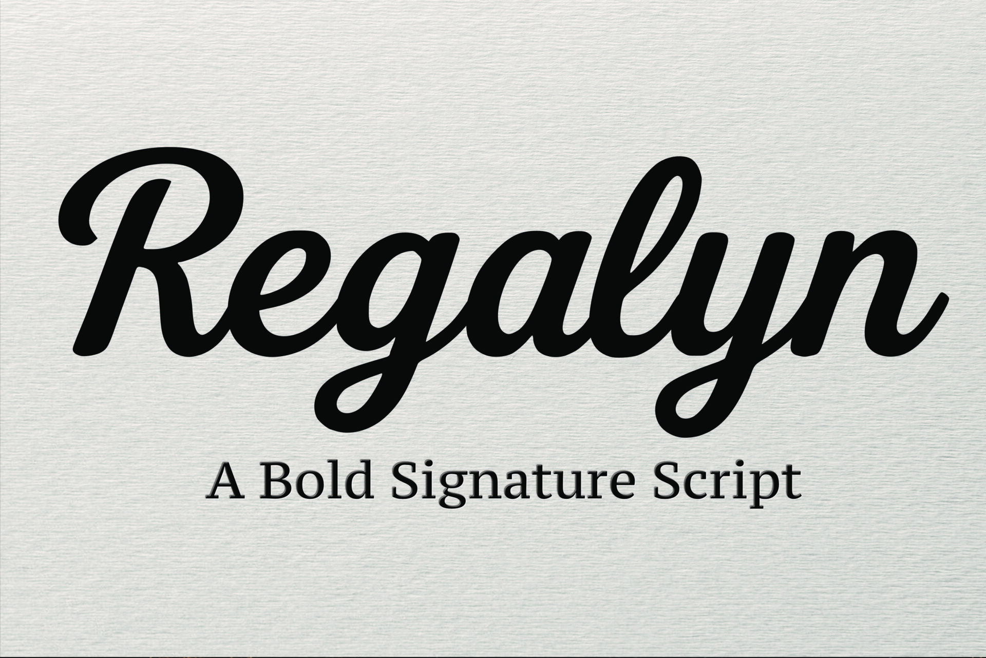 Regalyn Font cursive script preview
