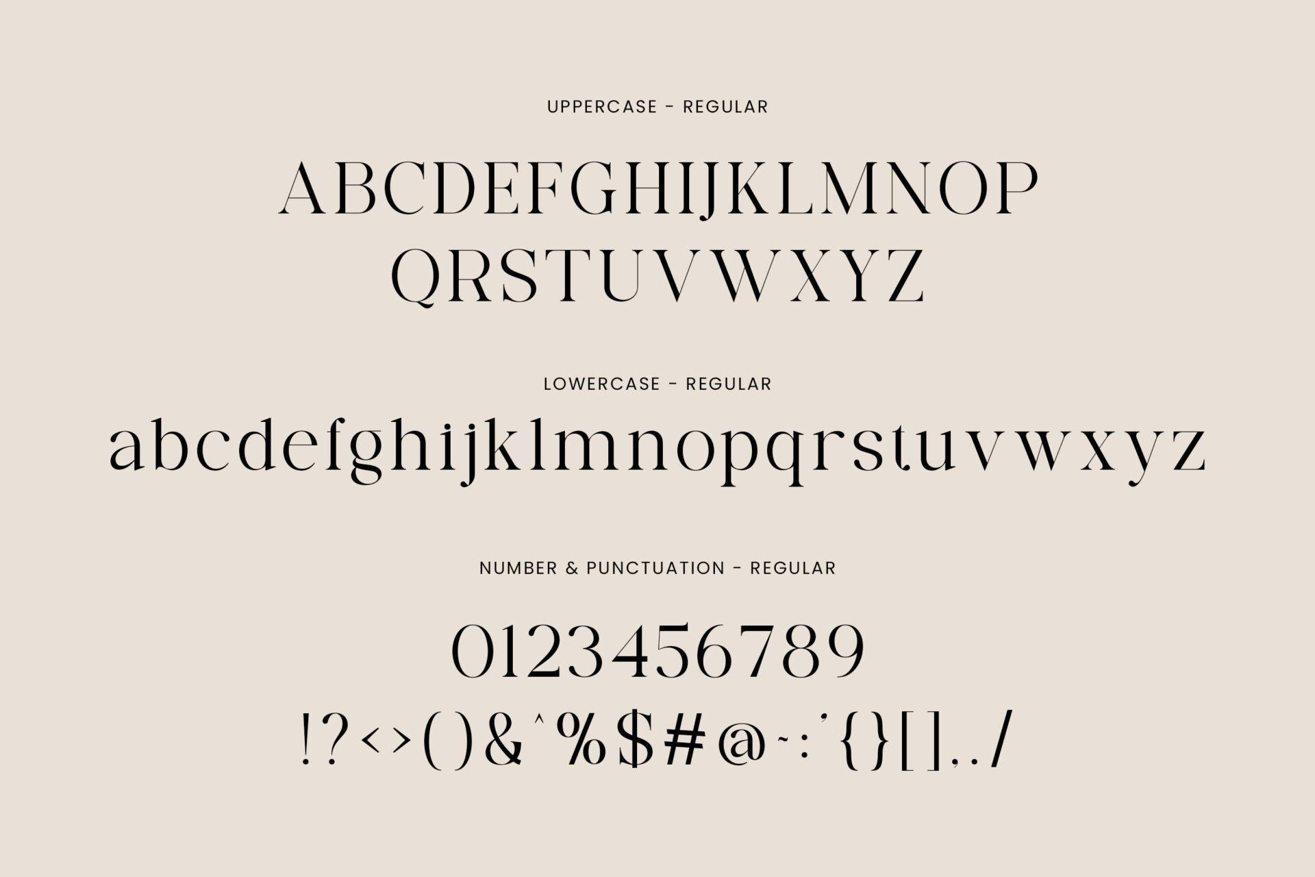 Richmond Grovelyn Font by Moontiontype regular uppercase, lowercase, numbers and punctuation