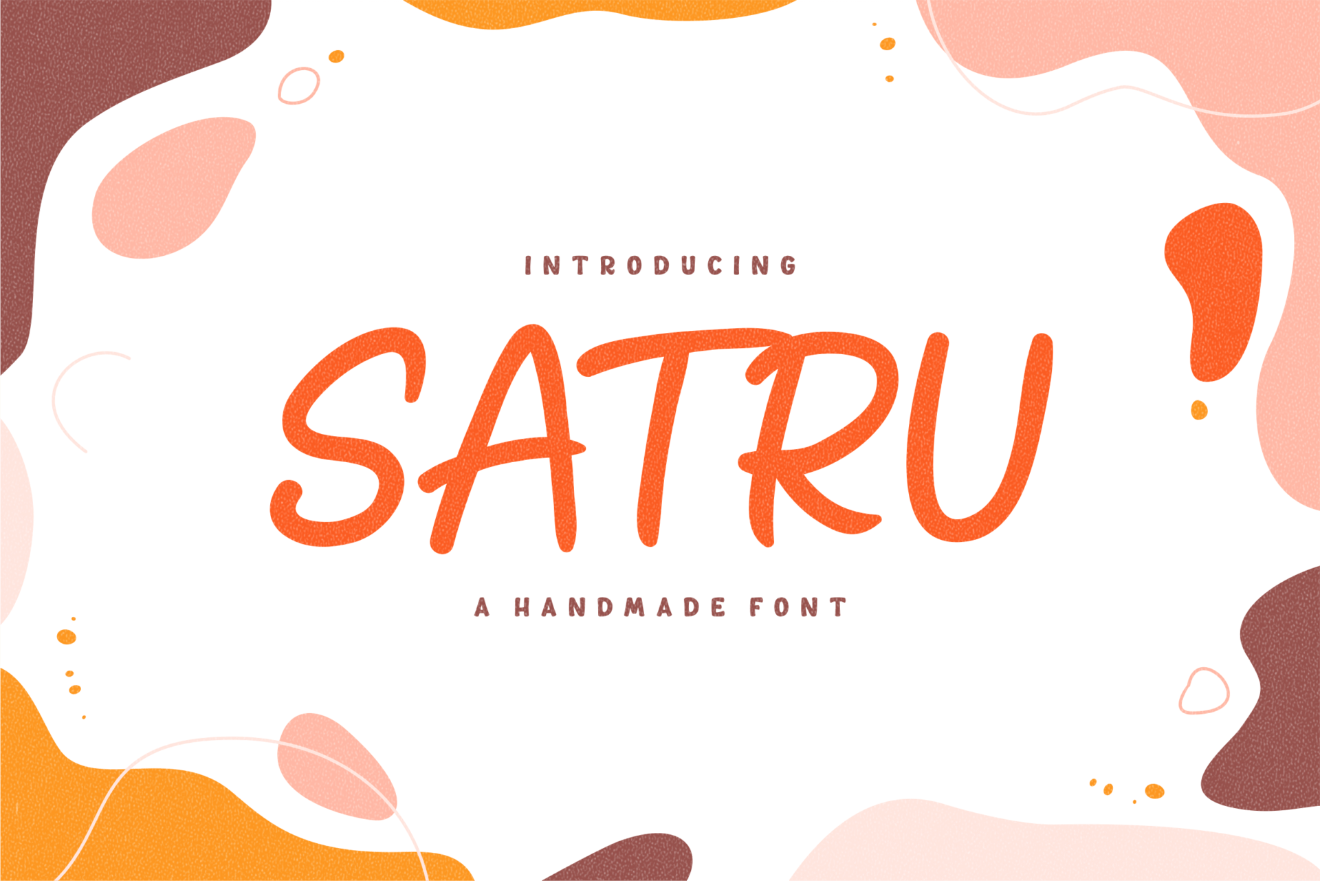 Satru Font by Vilogsign, handmade marker caps
