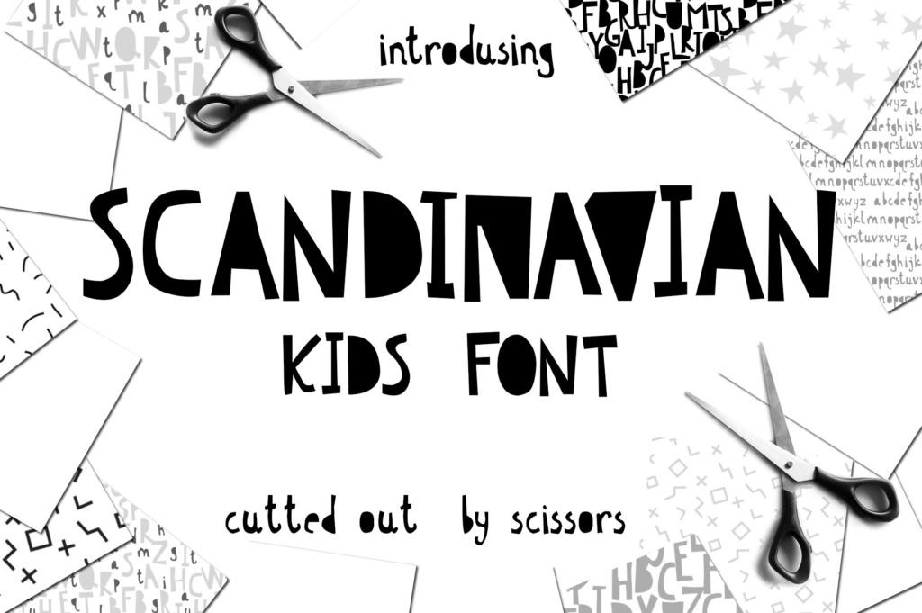 Scandinavian Font by Iradvilyuk, preview of the typeface