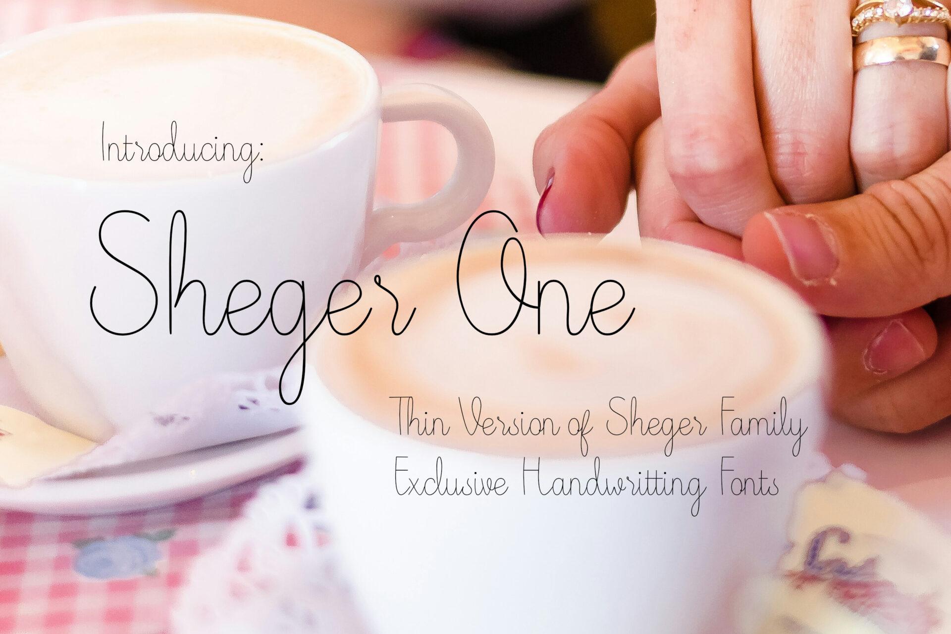 Sheger One Font by Font Seven, tattoo font for women preview