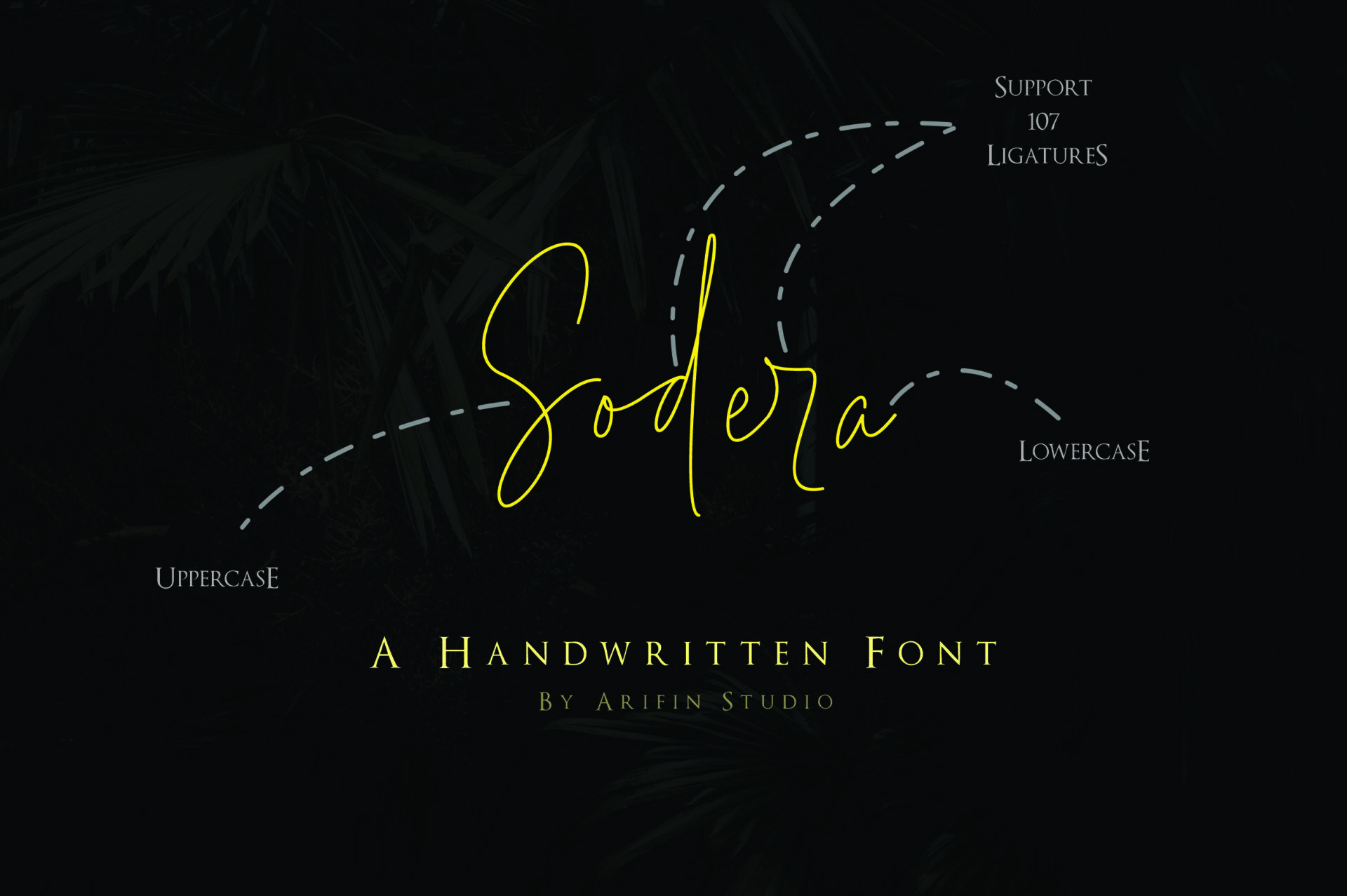 Sodera Font by Arifin Studio, tattoo quote font preview