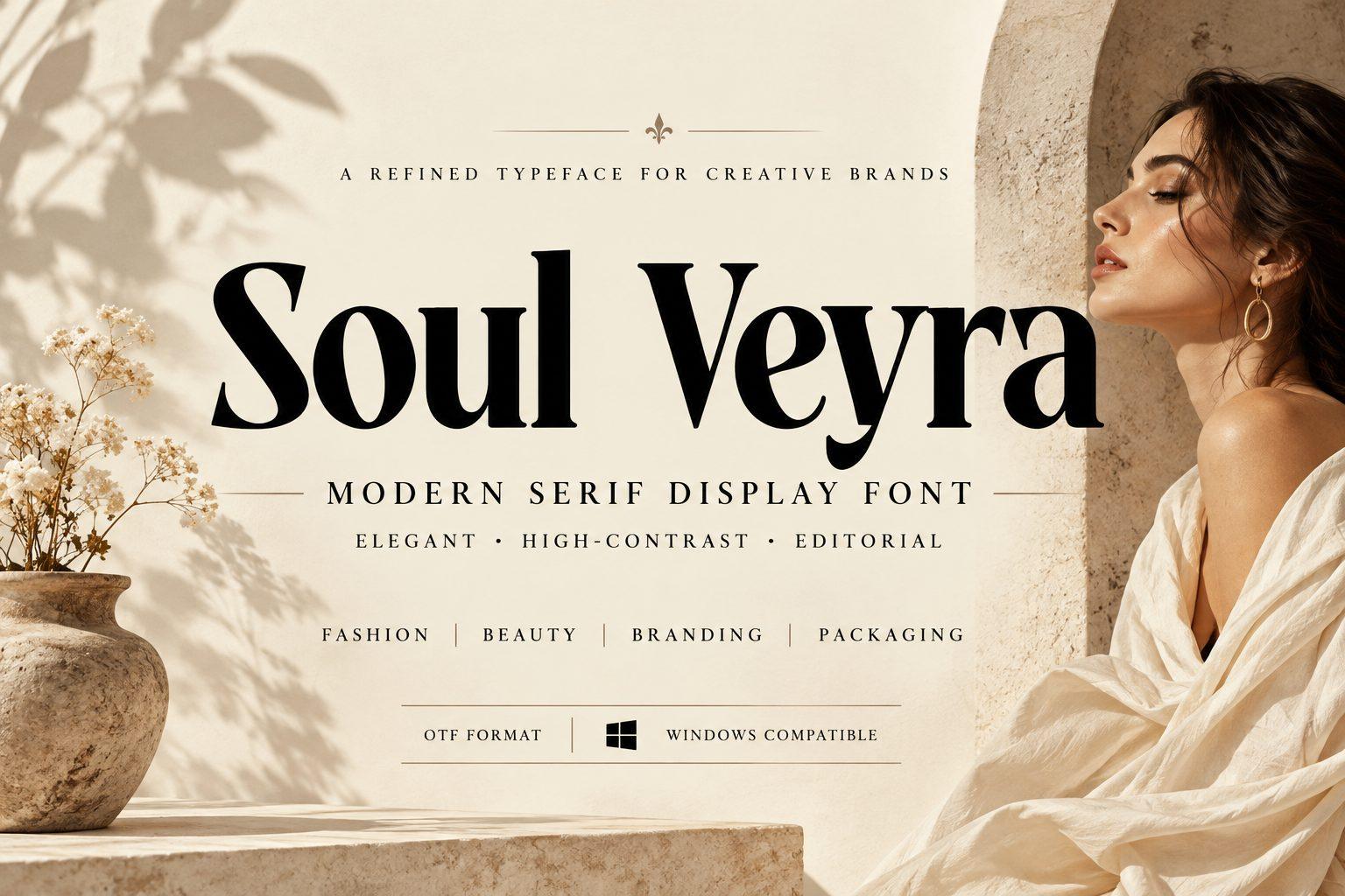 Soul Veyra Font by DREAM, high-contrast editorial serif