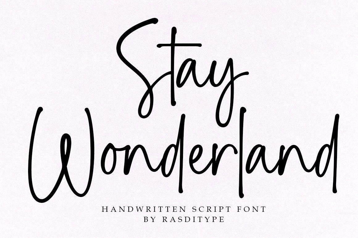 Stay Wonderland Font by RasdiType preview
