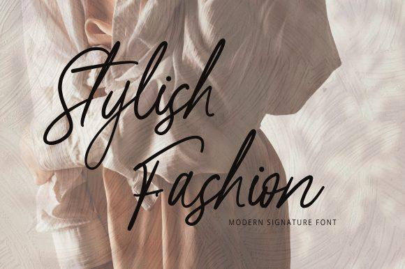 Stylish Fashion Font by Muwatta Studio, preview of the typeface