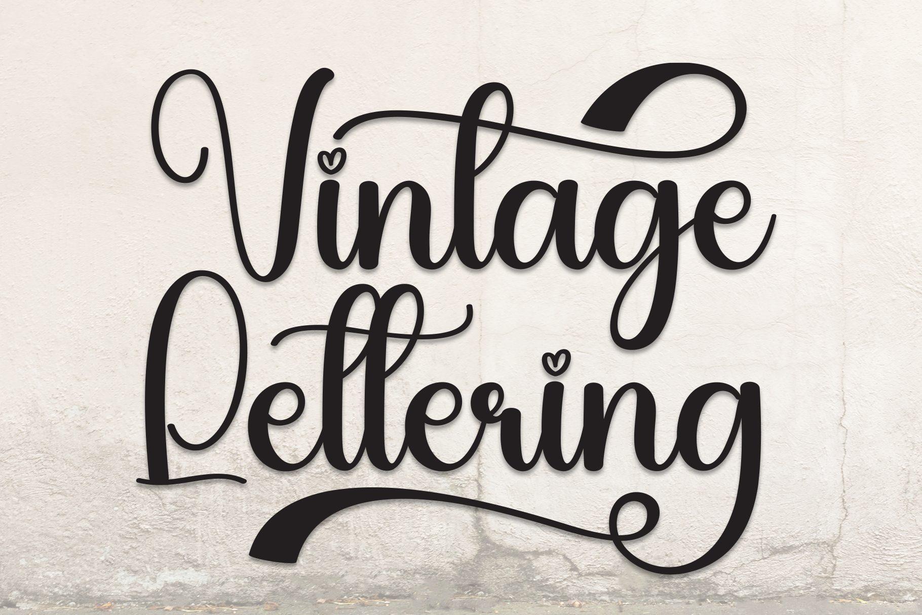 Vintage Lettering Font by Roronoa zoro.S.P.D, black old-fashioned hand-drawn script with tall looped capitals on light paper