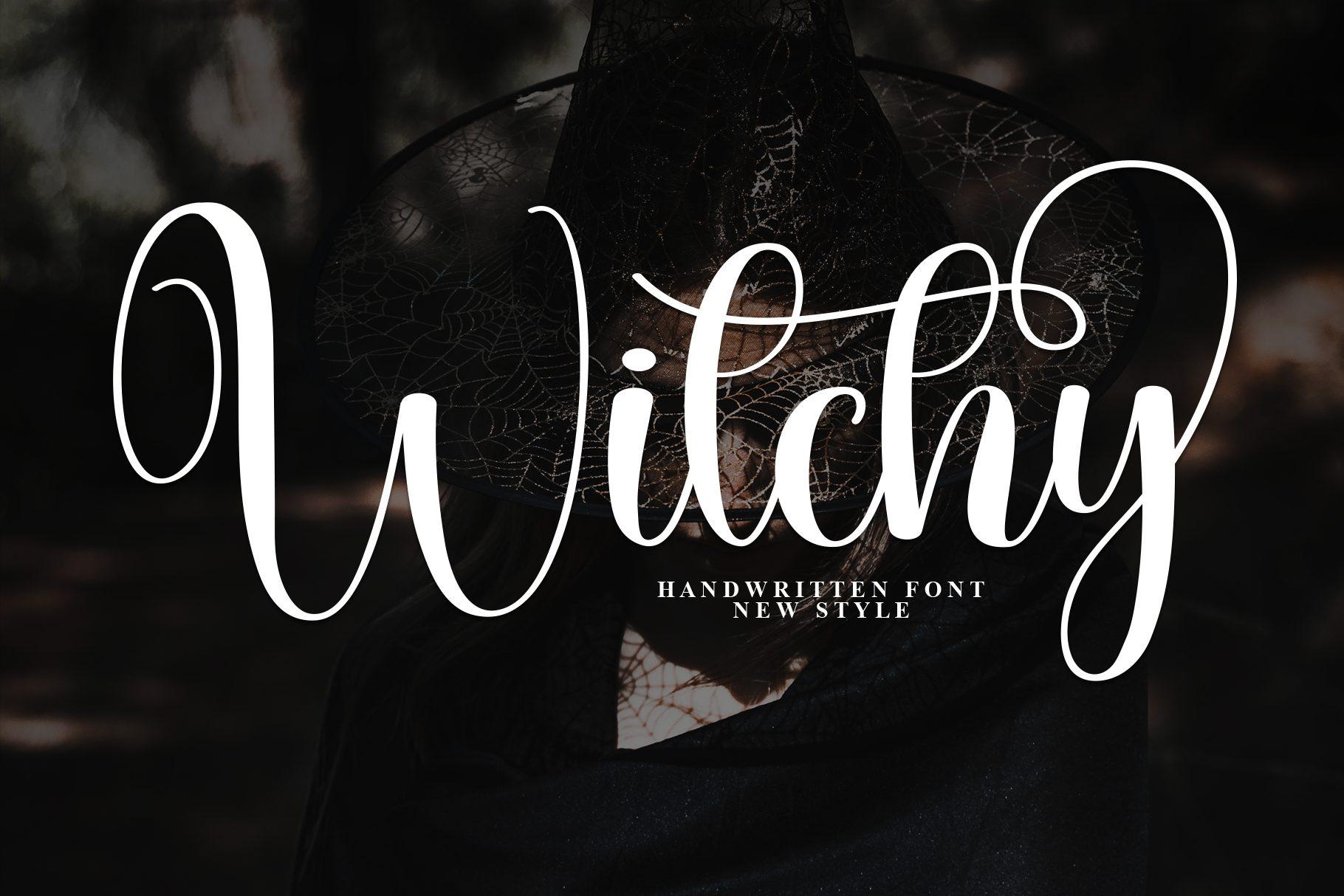 Witchy Font by Creativewhitee, preview of the typeface