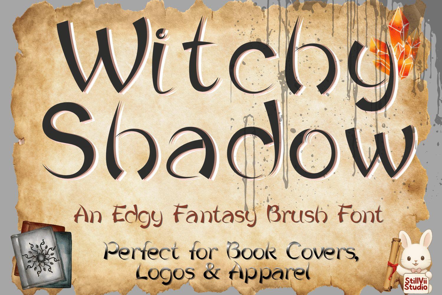 Witchy Shadow Font by StillViiStudio, preview of the typeface