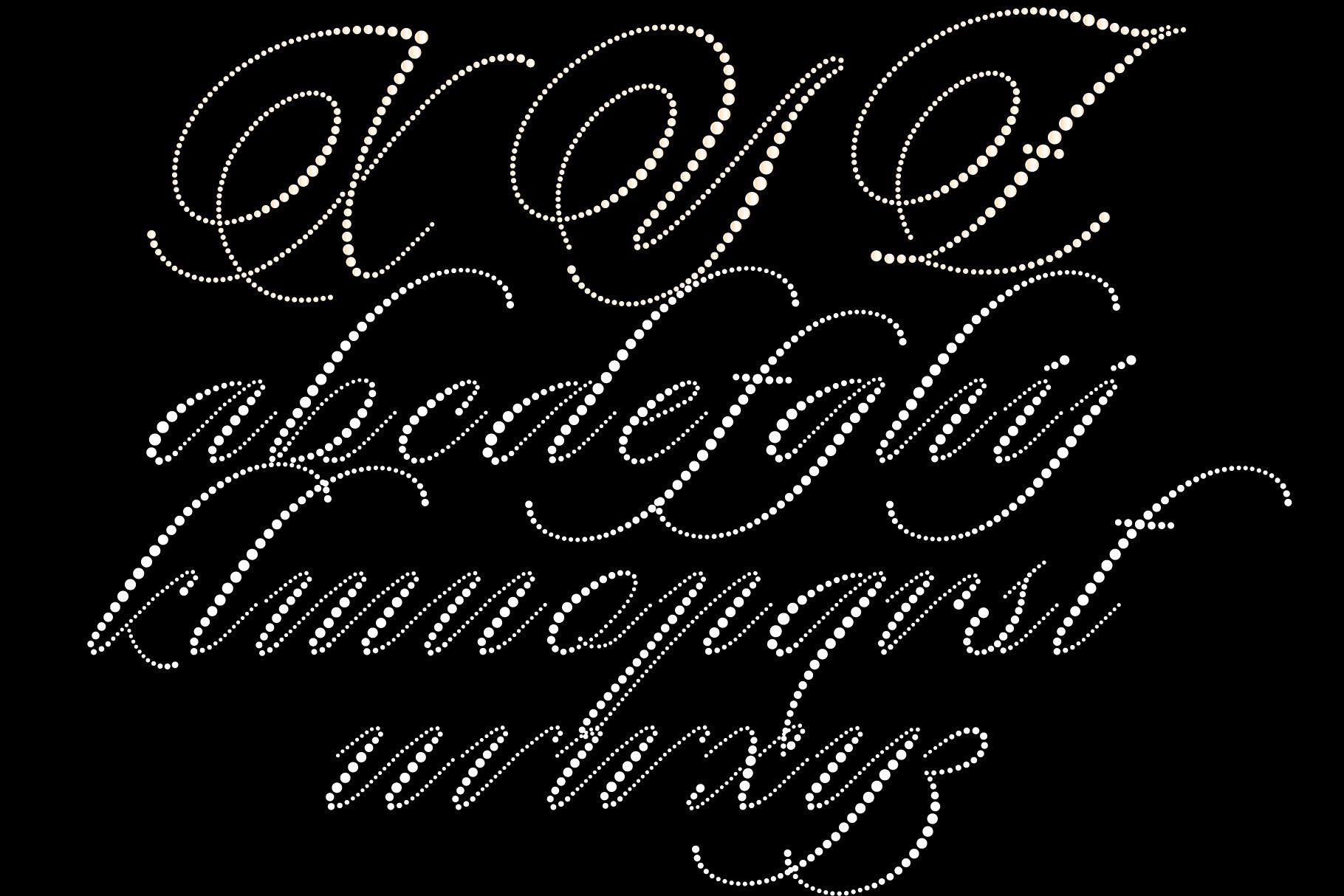 Alyra Font alphabet by andfonts