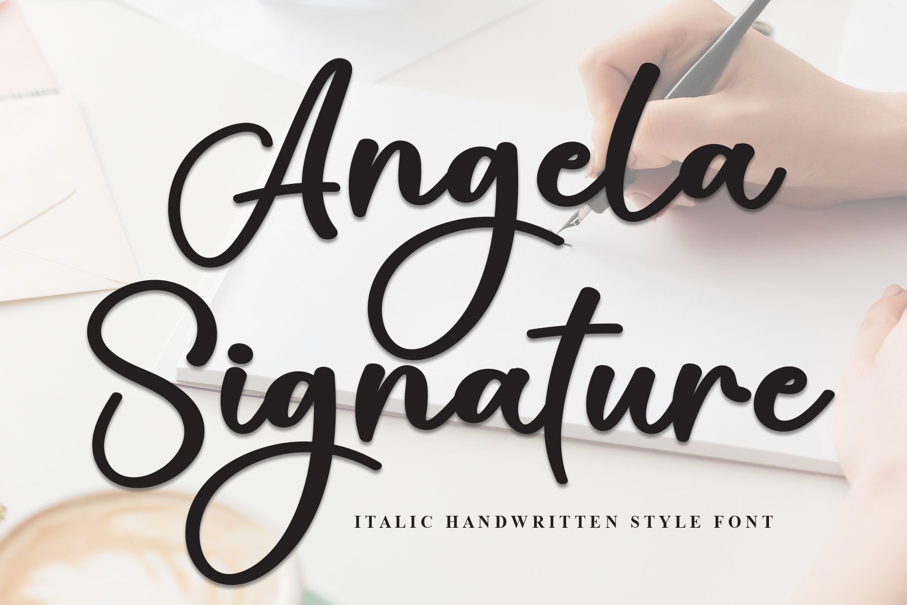 Angela Signature Font by andikastudio, stylish font preview