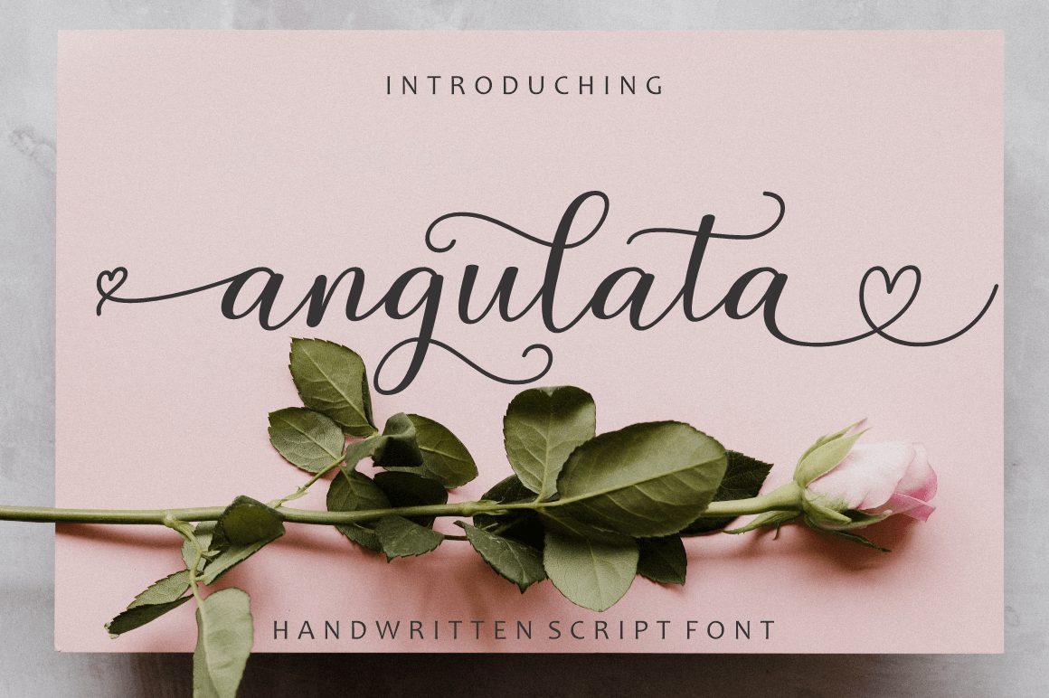 Angulata Font preview