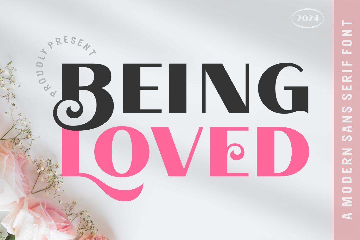 Being Loved Font by Situjuh, stylish font preview