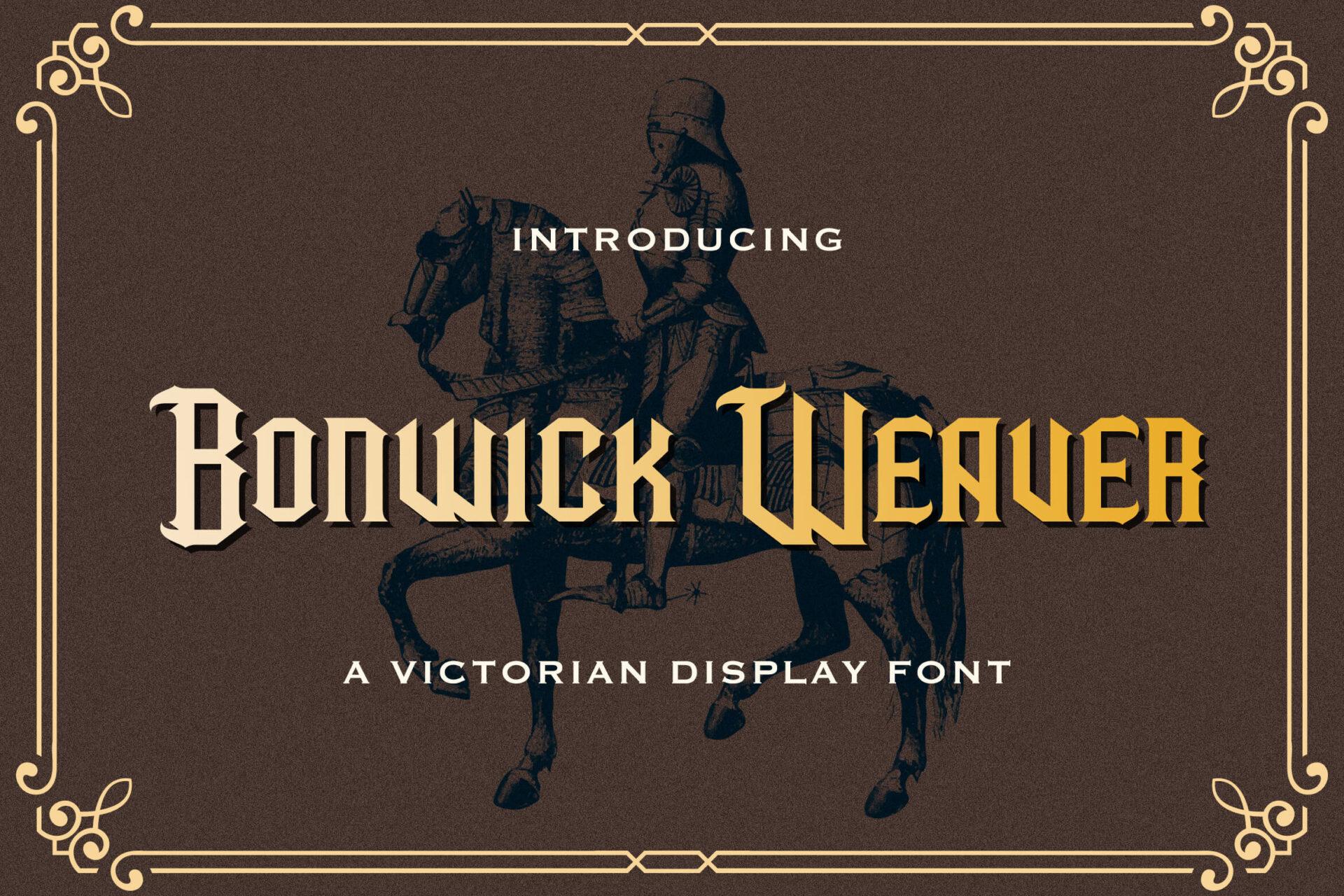 Bonwick Weaver Font preview