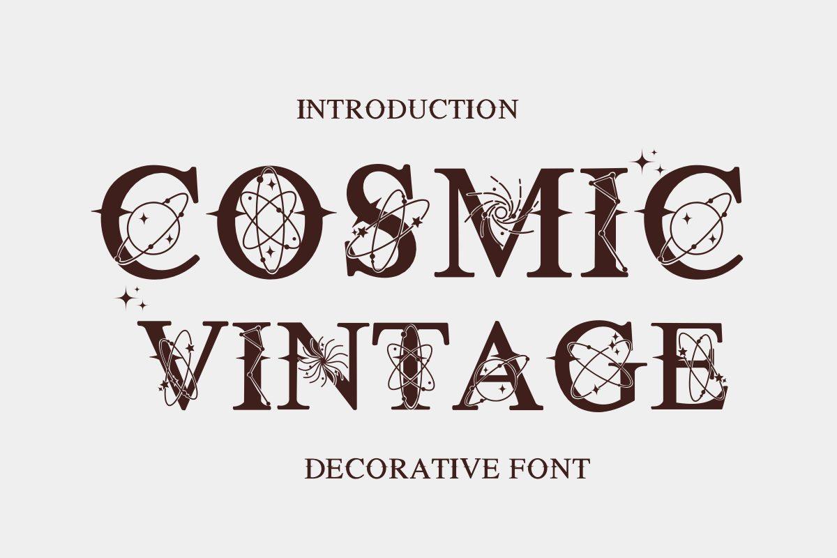 Cosmic Vintage Font by Nongyao, preview