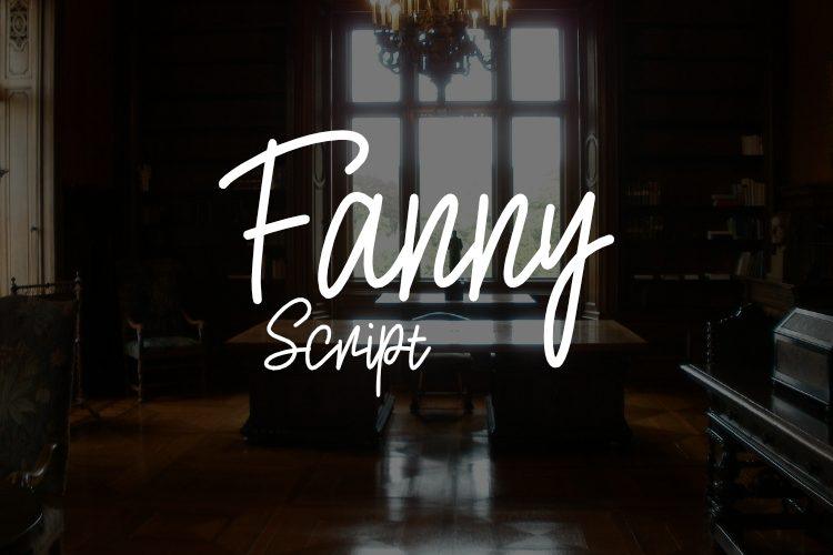 Fanny Script Font by Eric Kusuma, stylish font preview