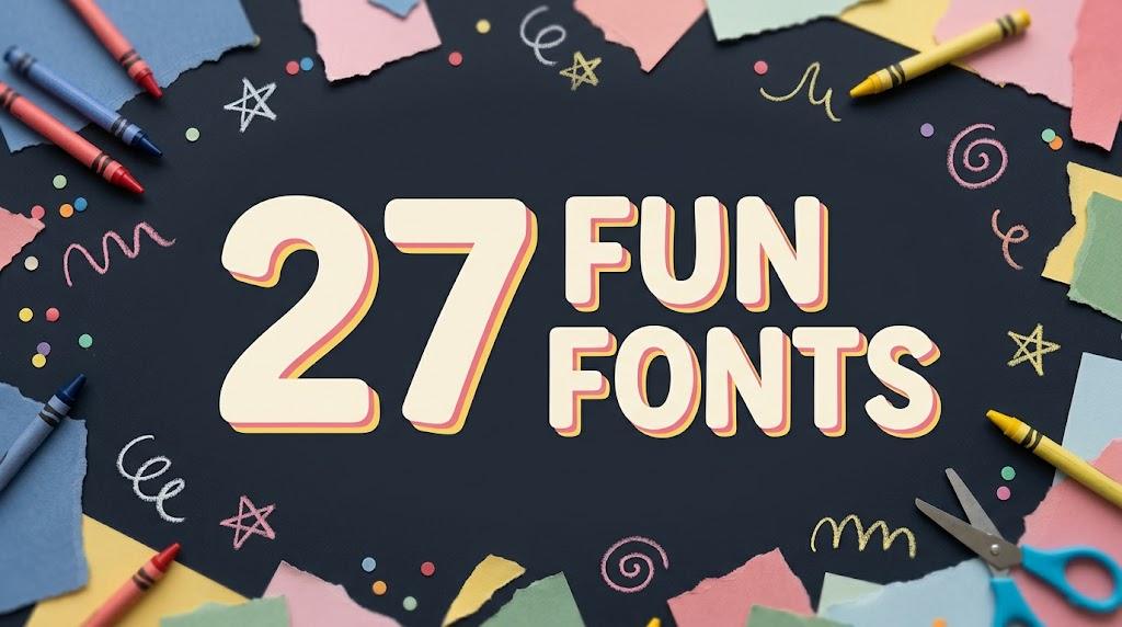 Fun Fonts: 27 Quirky, Kids, Doodle and Funky Styles for Crafters, Teachers and Party Hosts