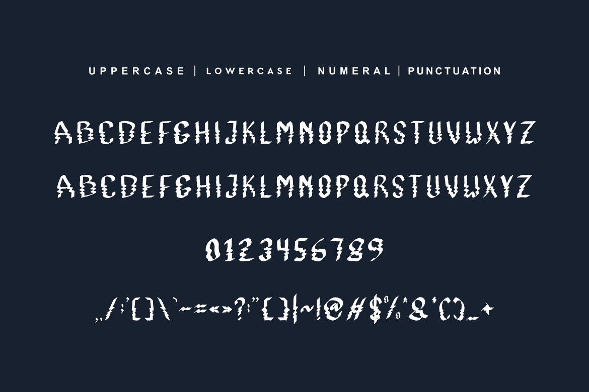 Grunge Wavy Font alphabet by qrdesignstd