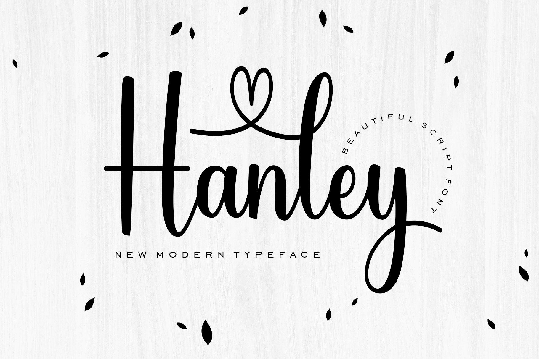 Hanley Font by Artkenza, pretty font preview
