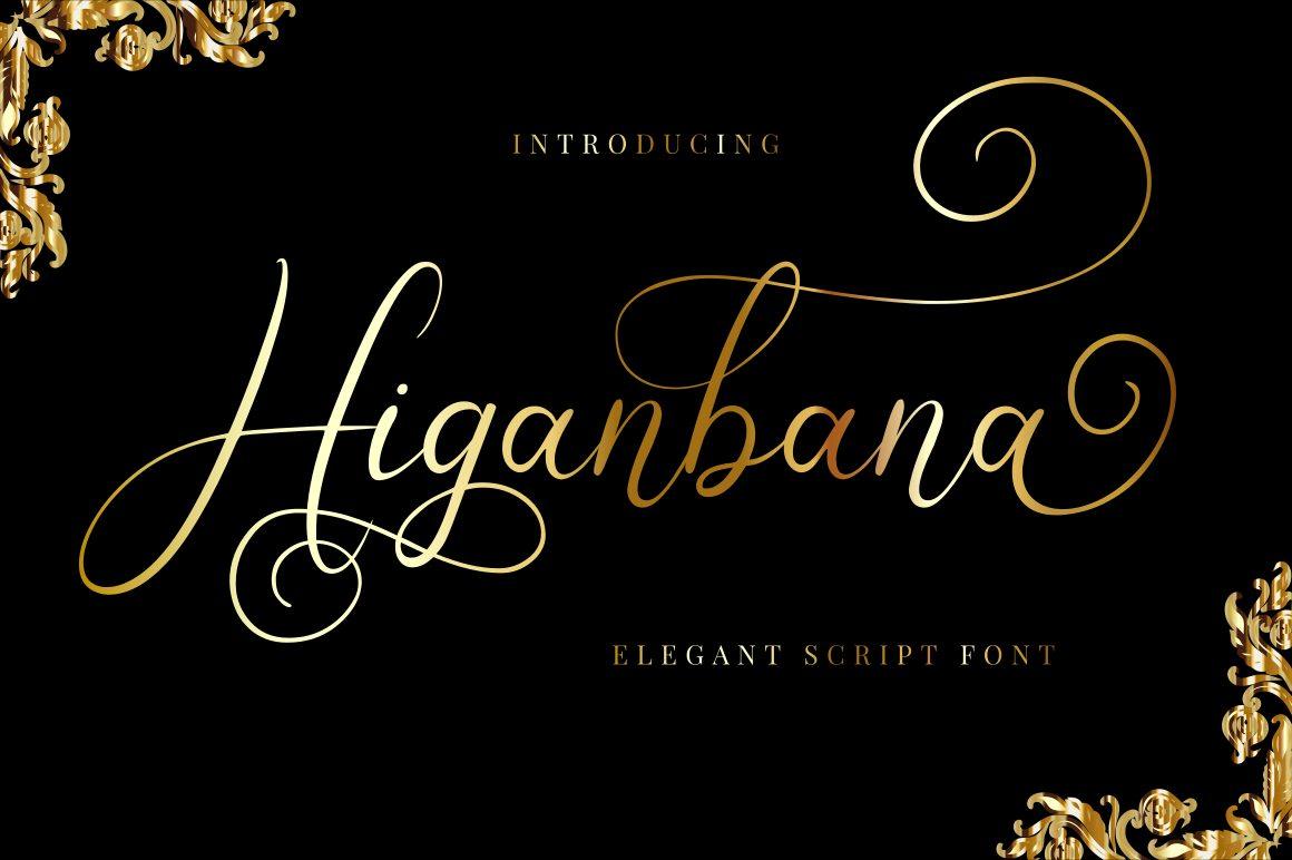 Higanbana Font by Rissyletter Studio, stylish font preview