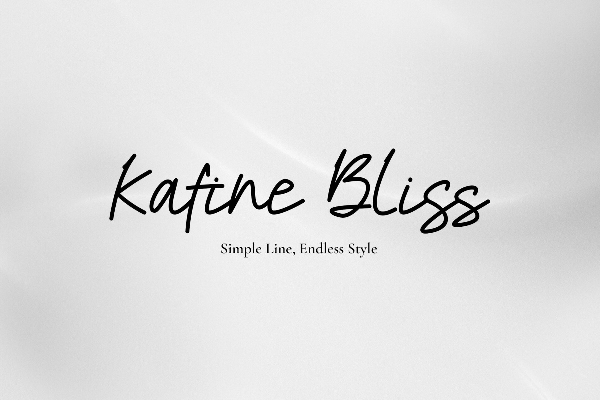 Kafine Bliss Font preview