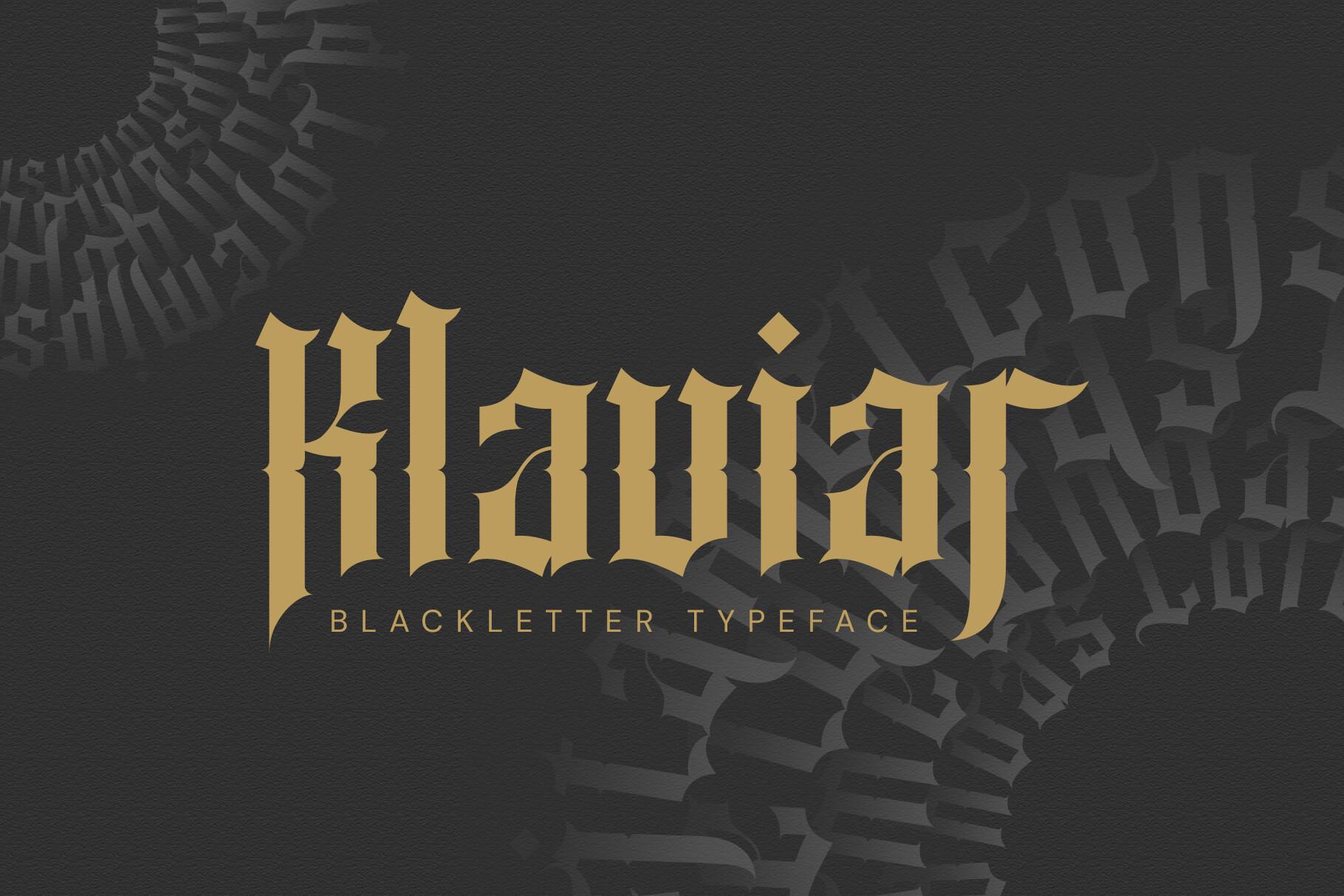 Klaviar Font preview