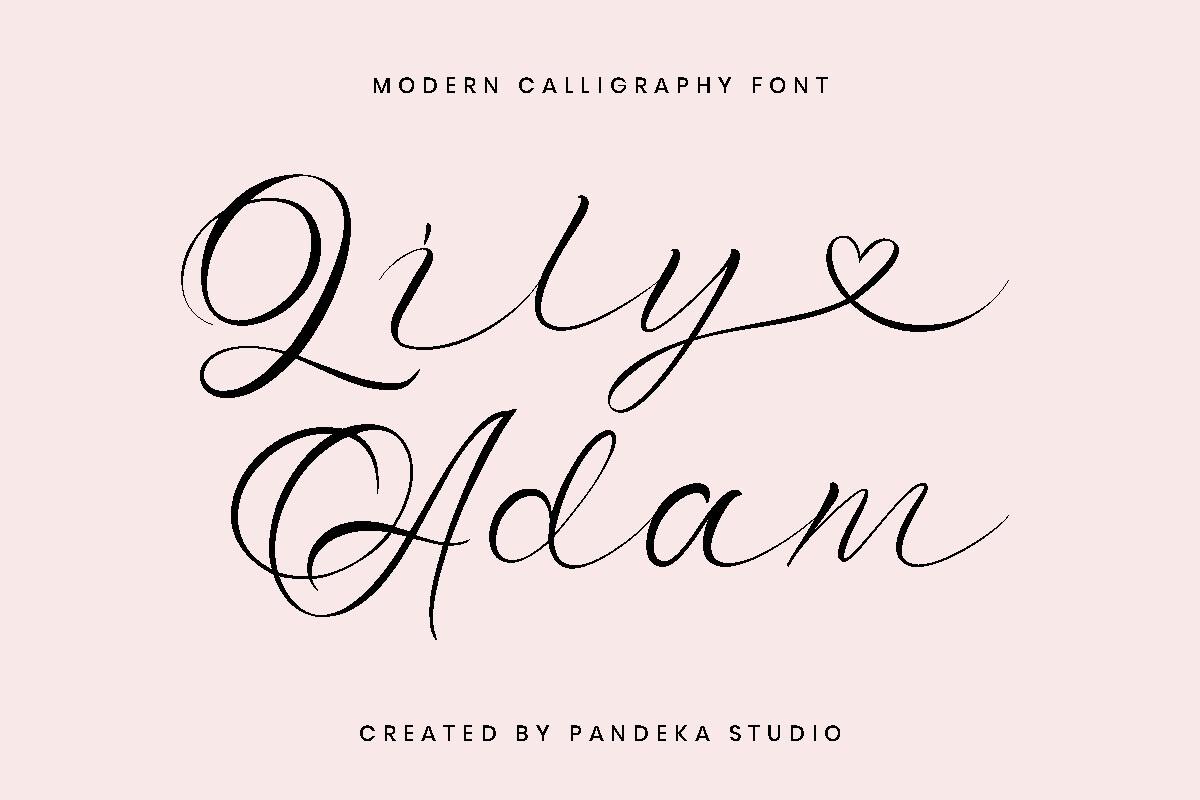Lily Adam Font preview