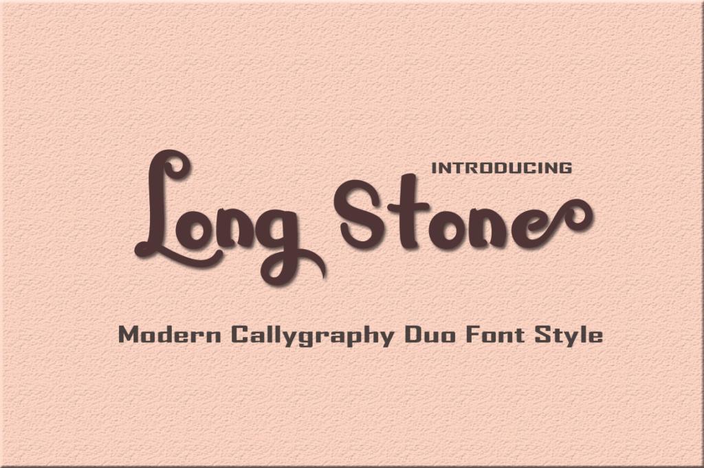 Long Stone Font preview