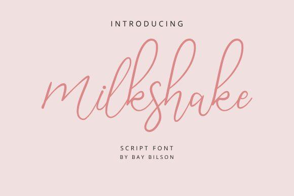 Milkshake Font preview