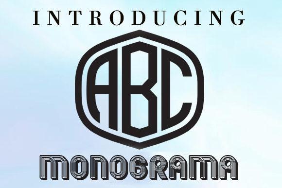 Monograma Font preview