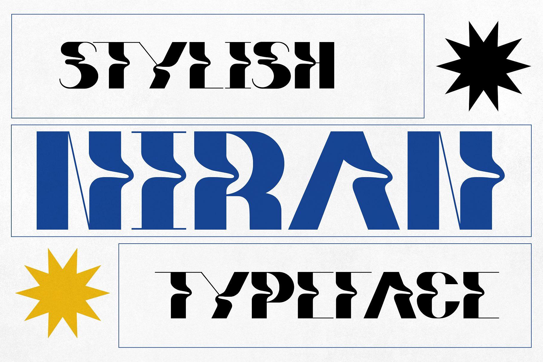 Niran Font by HipFonts, preview