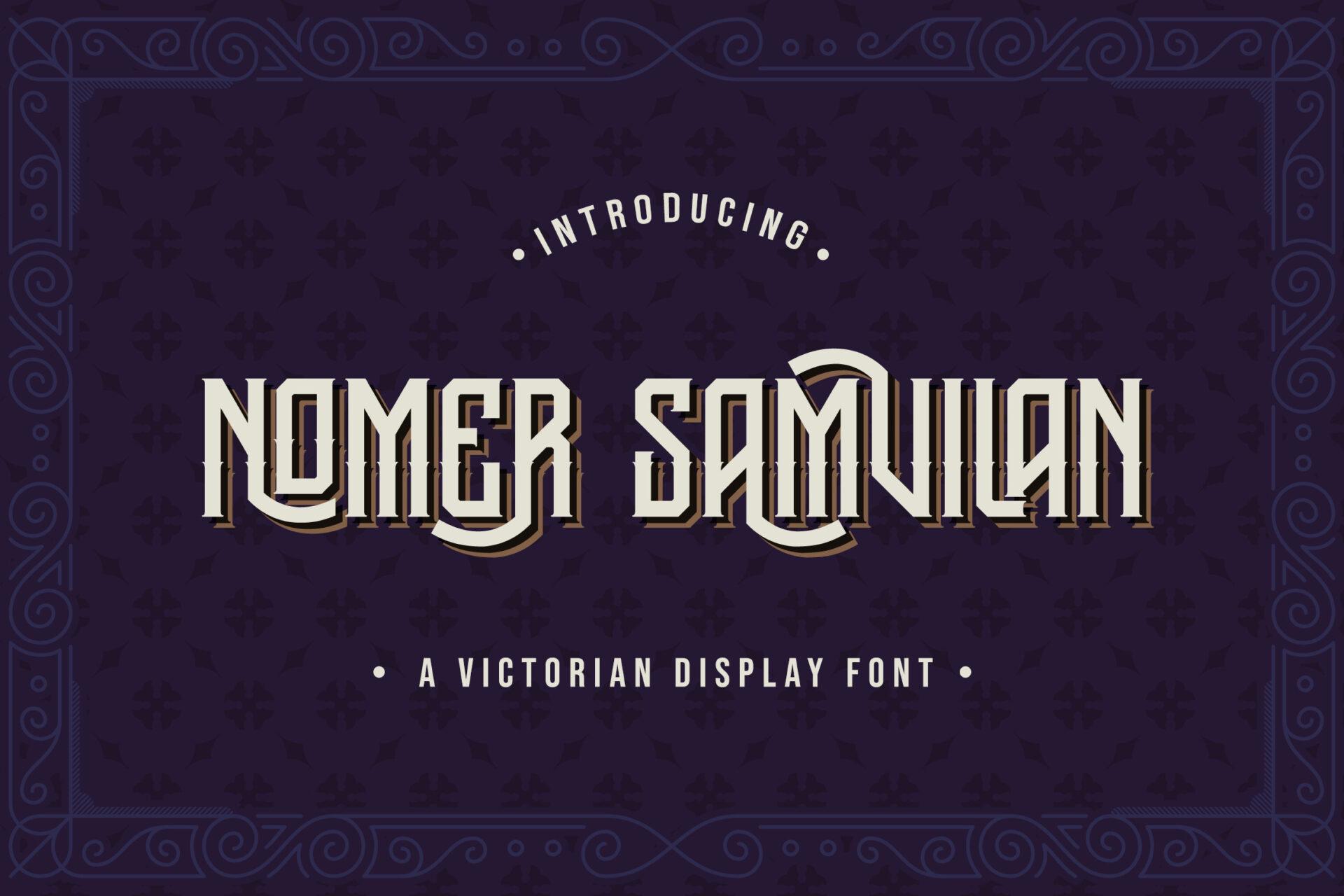 Nomer Samvilan Font preview