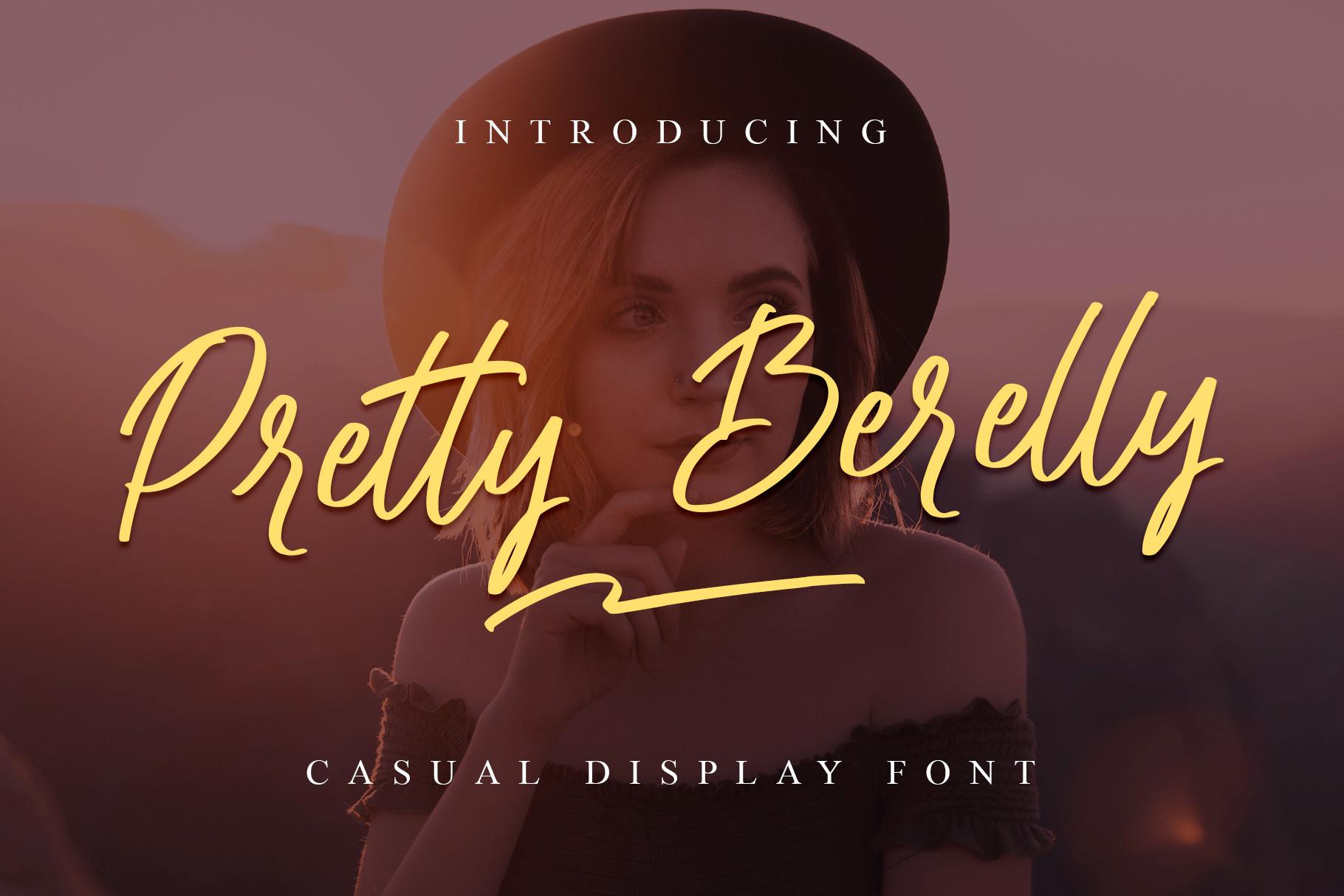 Pretty Berelly Font by MJB Letters, pretty font preview