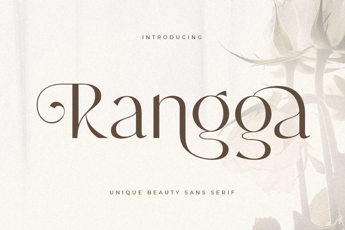 Rangga Font by sensatype, stylish font preview