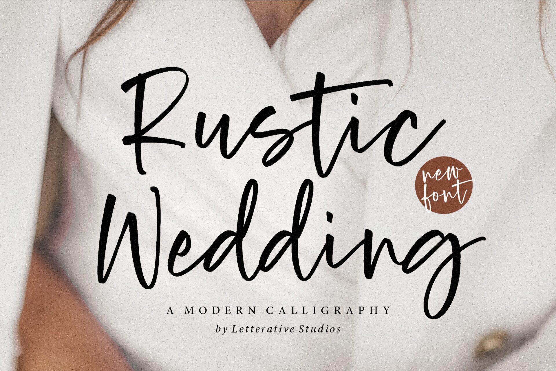 Rustic Wedding Font preview