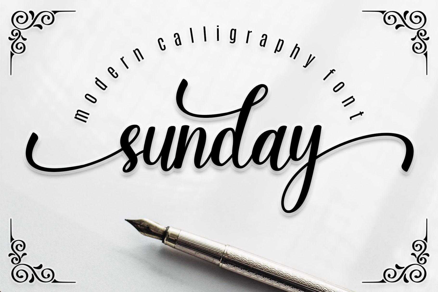 Sunday Font preview