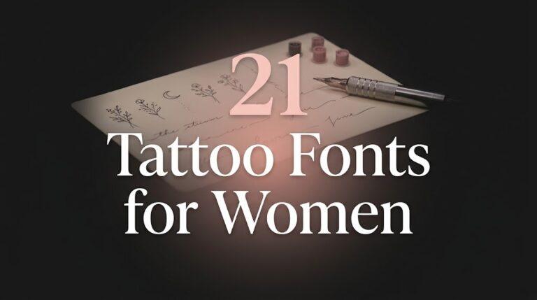 Tattoo Fonts for Women – 21 delicate script, fine-line and name tattoo fonts
