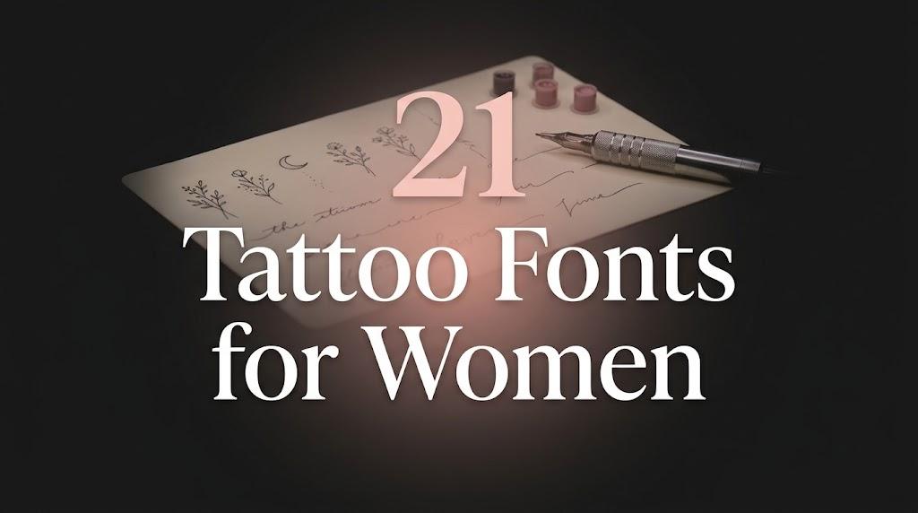 Tattoo Fonts for Women: 21 Delicate Script, Fine-Line and Name Styles for Wrist, Collarbone and Rib Tattoos