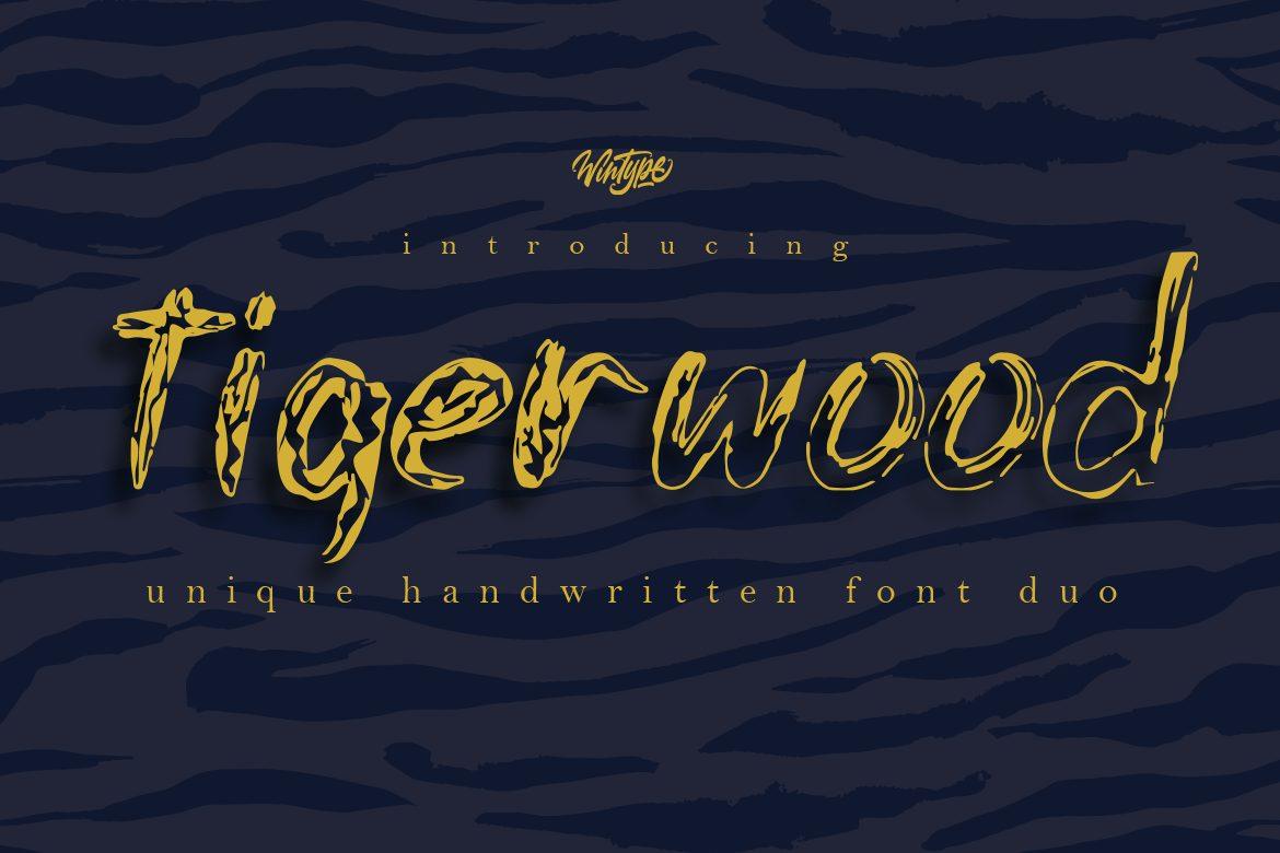 Tigerwood Font by WinType, preview