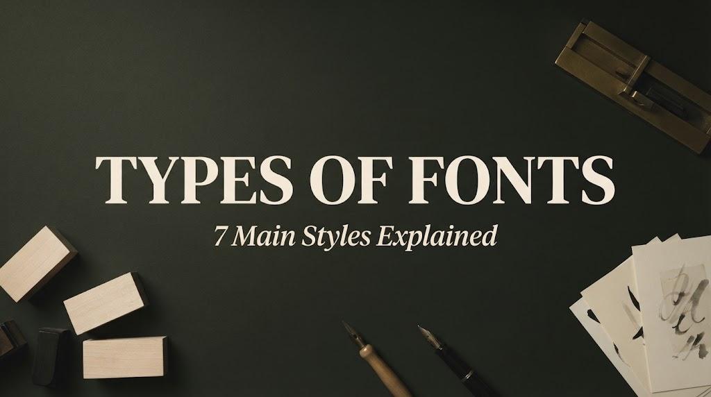 Types of Fonts: 7 Main Font Styles Explained, from Serif and Sans Serif to Script and Blackletter